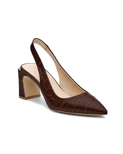 Jeimpoey Damen-Slingback-Sandalen, klobige Absätze, spitzer Zehenbereich, Blockabsatz, Sommersandalen, niedriger Absatz, Partyschuhe, Braun, 35 EU Jeimpoey Damen-Slingback-Sandalen, klobige Absätze, spitzer Zehenbereich, Blockabsatz, Sommersandalen, niedriger Absatz, Partyschuhe, Braun, 35 EU von JeimPoey