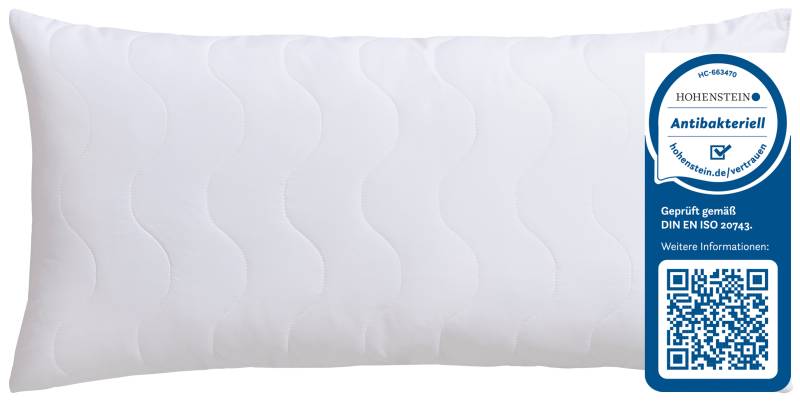 Jekatex Microfaserkissen "Antibac" Füllung: 100Polyesterkugelnantibakteriell 1 oder 2-tlg., 1 Stk. tlg. Kopfkissen 40x80, 80x80 cm, im Einzel- oder Doppelpack von Jekatex