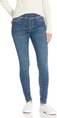Amazon Essentials Damen Pull-On Stretch-Jeggings mit mittelhohem Bund (in Übergrößen erhältlich), Mittlere Waschung, 34 Lang von Jela London
