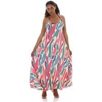 Fantasy Printed Sommer Maxi Oversize Träger Kleid von Jela London
