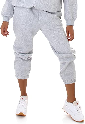 Jela London Damen Jogginghose Baggy Freizeithose Loose-Fit, Grau S von Jela London