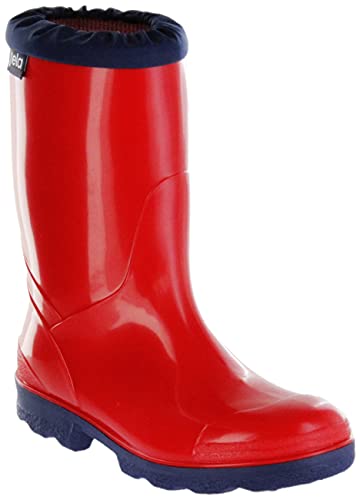 Jela Gummistiefel rot Regenstiefel Kinder Stiefel Schuhe Micki, Farbe:rot, Größe:27 EU von Jela