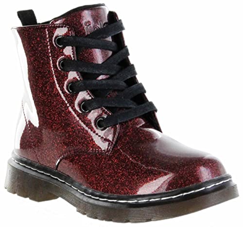 Jela Kinder Boot Stiefel Mädchen Schuhe rot Lederdeck Vivienne Wine, Farbe:rot, Größe:34 EU von Jela