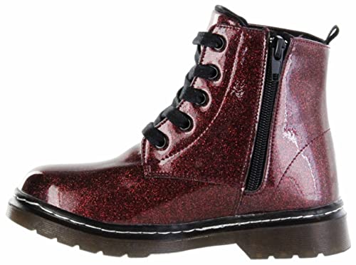 Jela Kinder Boot Stiefel Mädchen Schuhe rot Lederdeck Vivienne Wine, Farbe:rot, Größe:38 EU von Jela