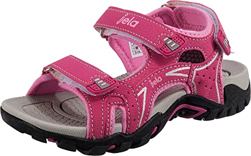 Jela Kinder Mädchen Trekkingsandalen Outdoor Wandern pink/rosa, Größe:35, Farbe:Pink von Jela