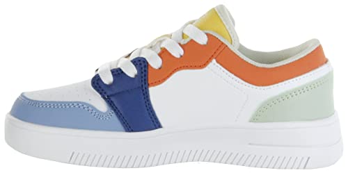 Jela Kinder Sneaker weiß Lederdeck Jungen Mädchen Schuhe Dean White Green Blue, Farbe:weiß, Größe:33 EU von Jela