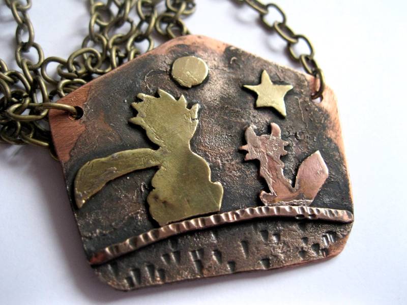 Der Kleine Prinz Halskette Anhänger Der Kleine Prinz Halskette Anhänger von JelenaGajicJewelry