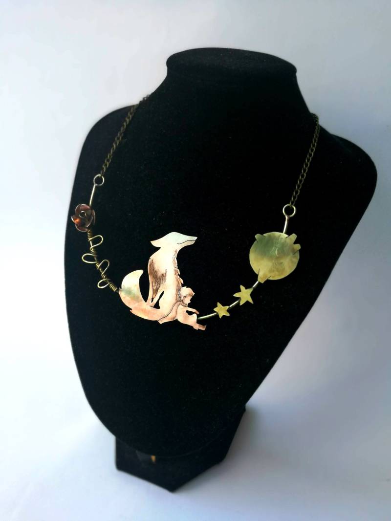 Der Kleine Prinz Halskette Schmuck - Einzigartige Kleiner Und Fuchs Der Kleine Prinz Halskette Schmuck - Einzigartige Kleiner Und Fuchs von JelenaGajicJewelry