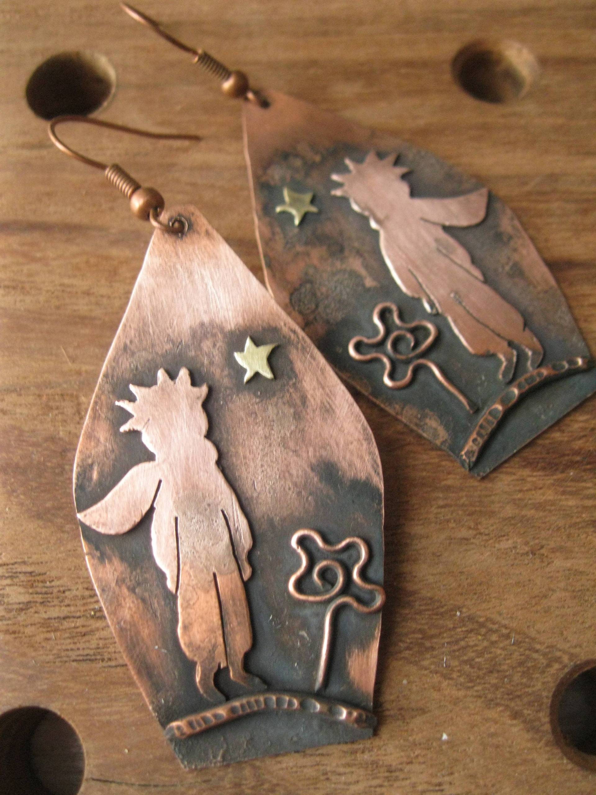 Der Kleine Prinz Ohrringe Handmade Charm von JelenaGajicJewelry