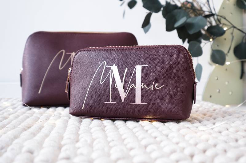 Personalisierte Kosmetiktasche | Kulturtasche Limitierte Edition in Berry Mit Namen Geschenke Set Geschenk Zu Weihnachten von JelliesDesign