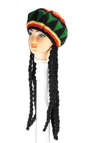 Rastamütze, Jamaika-Mütze mit schwarzen Dreadlocks - Kostüm-Perücke, Perücke-Kostüm Verkleidung, Halloween, Fasching Rastamütze, Jamaika-Mütze mit schwarzen Dreadlocks - Kostüm-Perücke, Perücke-Kostüm Verkleidung, Halloween, Fasching von Jelly Joker