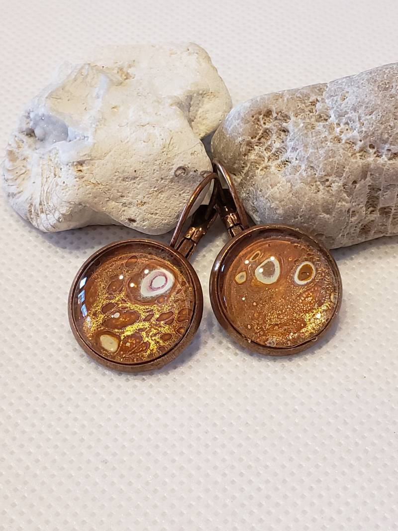 Fluid Art Anhänger & Ohrringe Set Fluid Art Anhänger & Ohrringe Set von JellyBeansArtistry
