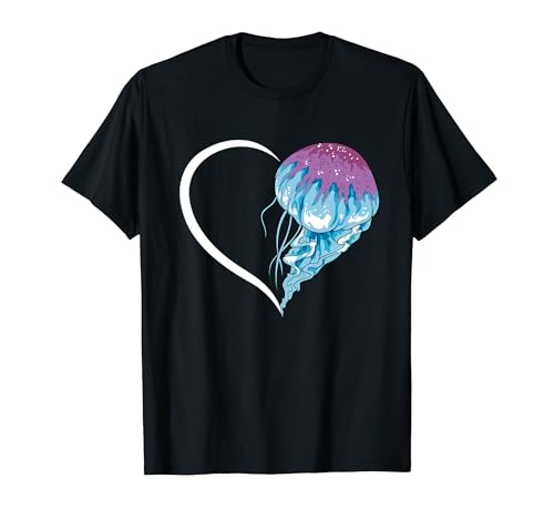 Quallen T-Shirts für Frauen Mädchen Quallen T-Shirt Herz T-Shirt Quallen T-Shirts für Frauen Mädchen Quallen T-Shirt Herz T-Shirt von Jellyfish T Shirt & Tees Co
