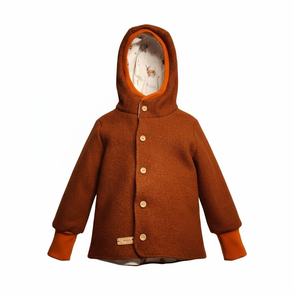 Wollwalkjacke, Verschiedene Farben, Walkjacke Kinder Unisex " Hasenliebe" von JelutoHandmade