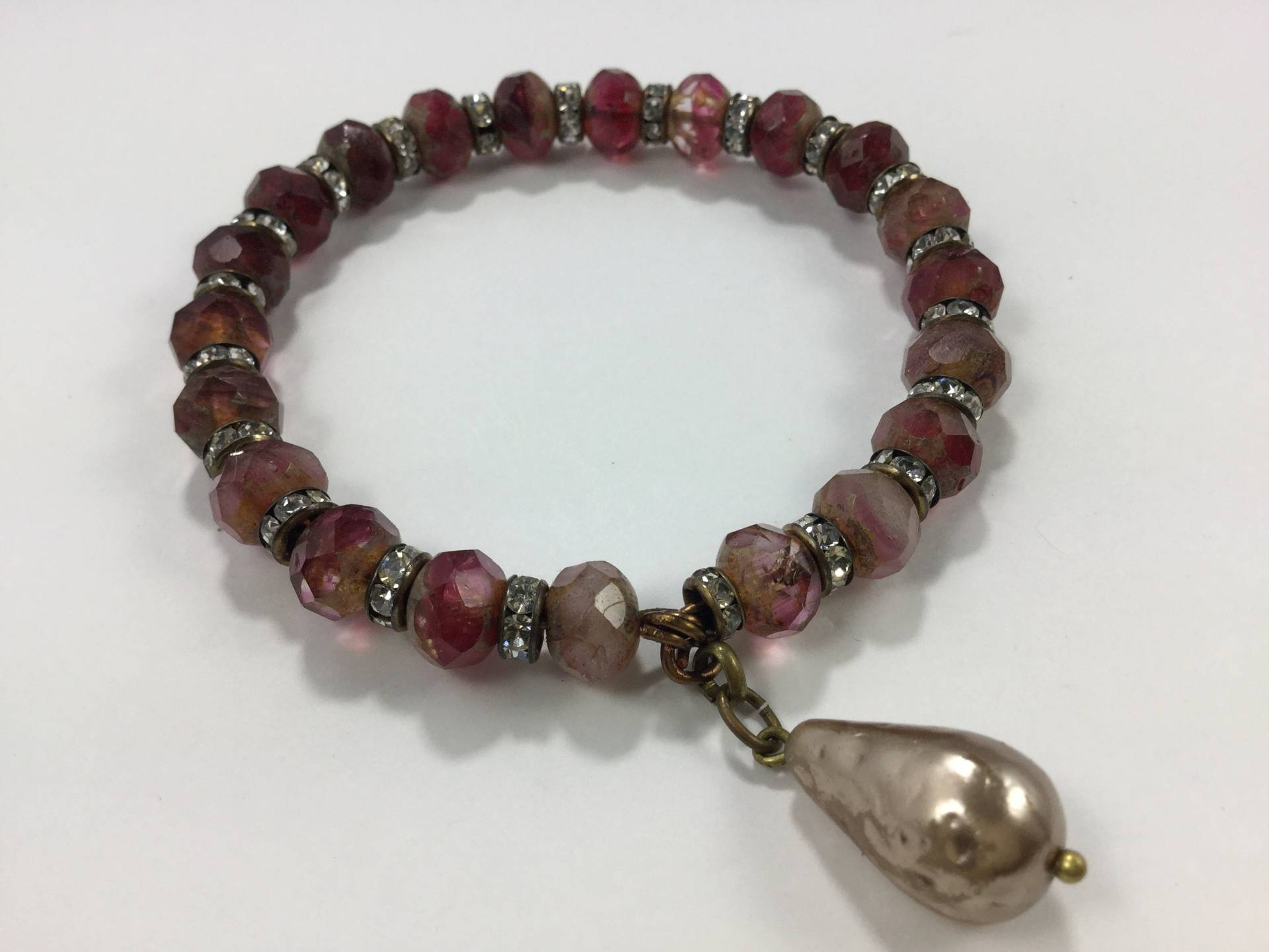 Perlentropfen Armreif - B310 von JemCircles