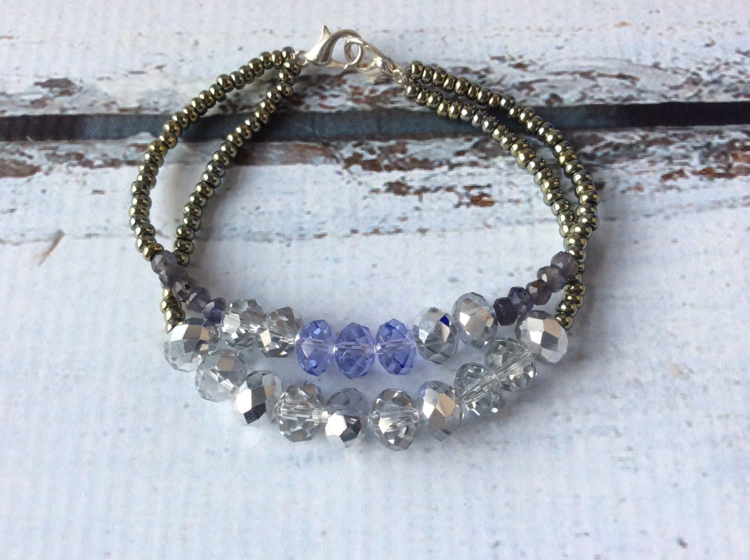 Zwei Strang Multi-Sparkle Armband B-196 von JemCircles