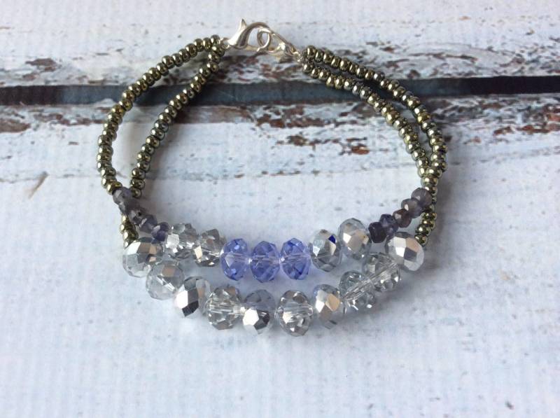 Zwei Strang Multi-Sparkle Armband B-196 Zwei Strang Multi-Sparkle Armband B-196 von JemCircles