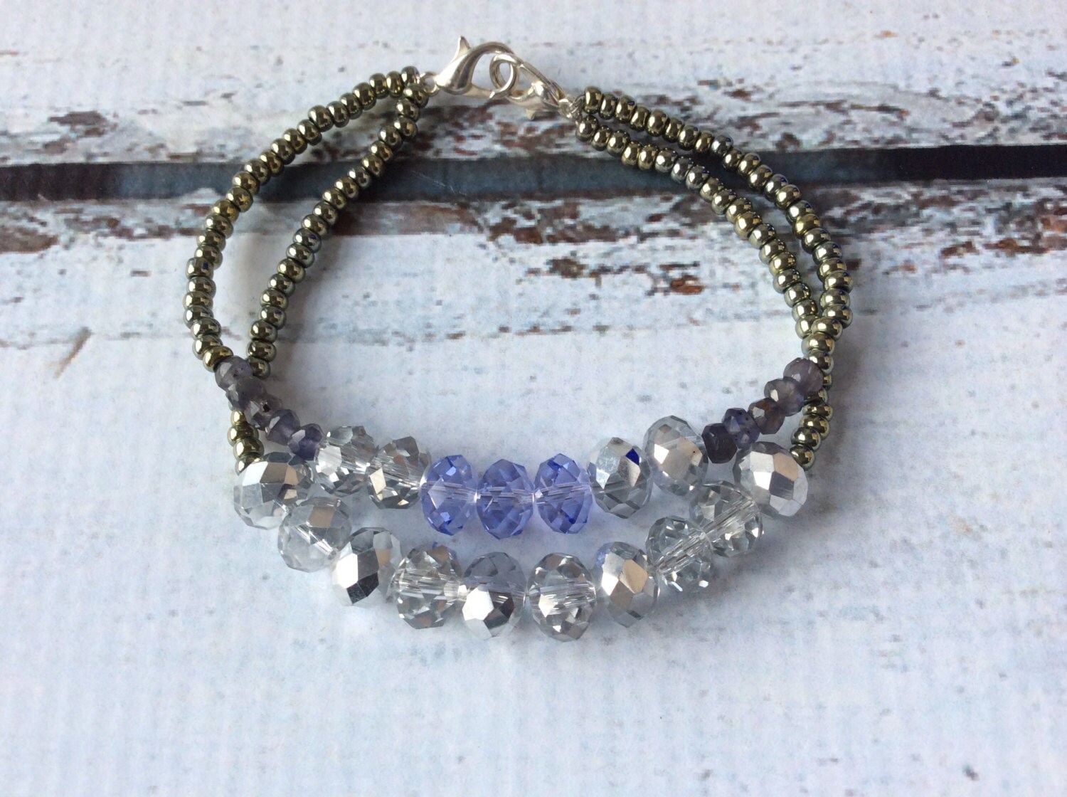 Zwei Strang Multi-Sparkle Armband B-196 von JemCircles