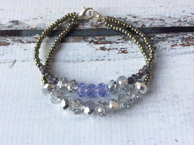 Zwei Strang Multi-Sparkle Armband B-196 von JemCircles