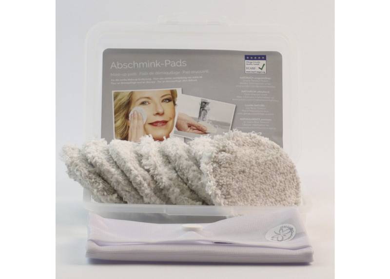 Jemako Abschminkschwamm Jemako Abschmink-Set mit Waschsack, Klickbox und 7 Pads von Jemako