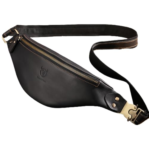 Jemora Echtes Leder Hüfttasche Vintage Fanny Pack Herren Rindsleder Umhängetasche Gürteltasche Umhängetasche von Jemora