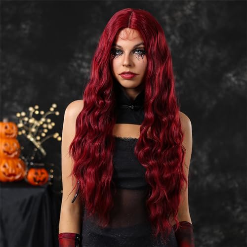 Jemora Spitze lockige Perücke Damen Mode realistische Perücke mit Haarnetz natürlich aussehende gewellte Spitzenperücke für Frauen Cosplay Party täglichen Gebrauch Jemora Spitze lockige Perücke Damen Mode realistische Perücke mit Haarnetz natürlich aussehende gewellte Spitzenperücke für Frauen Cosplay Party täglichen Gebrauch von Jemora