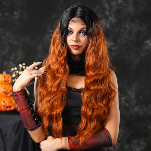 Jemora Spitze lockige Perücke Damen Mode realistische Perücke mit Haarnetz natürlich aussehende gewellte Spitzenperücke für Frauen Cosplay Party täglichen Gebrauch Jemora Spitze lockige Perücke Damen Mode realistische Perücke mit Haarnetz natürlich aussehende gewellte Spitzenperücke für Frauen Cosplay Party täglichen Gebrauch von Jemora