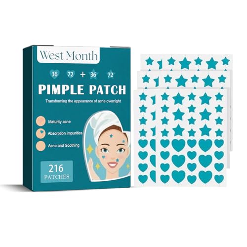 Jemora West&Month Hydrokolloid Akne Patch Repair Pickel Akne Reinigung Unsichtbar Atmungsaktiv Wasserdicht Pickel Clearing Concealer 216 Stück Jemora West&Month Hydrokolloid Akne Patch Repair Pickel Akne Reinigung Unsichtbar Atmungsaktiv Wasserdicht Pickel Clearing Concealer 216 Stück von Jemora