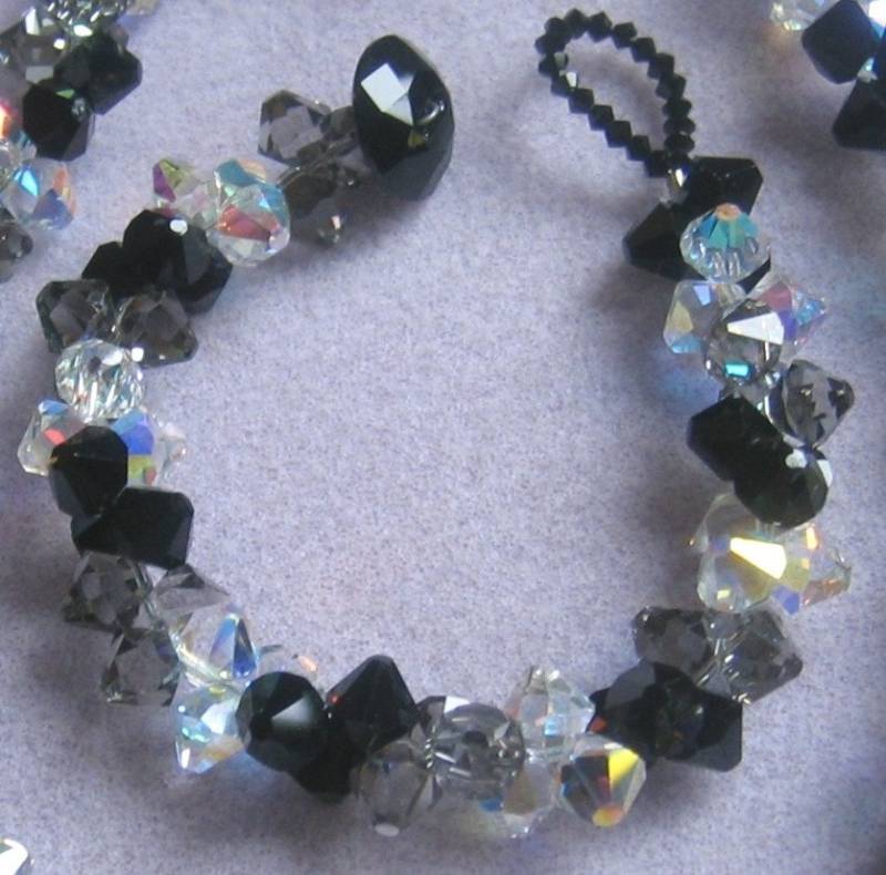 Swarovski Crystal Rock Candy Armband Schwarz, Klar, Black Diamond Bling Swarovski Crystal Rock Candy Armband Schwarz, Klar, Black Diamond Bling von JemsbyJoan