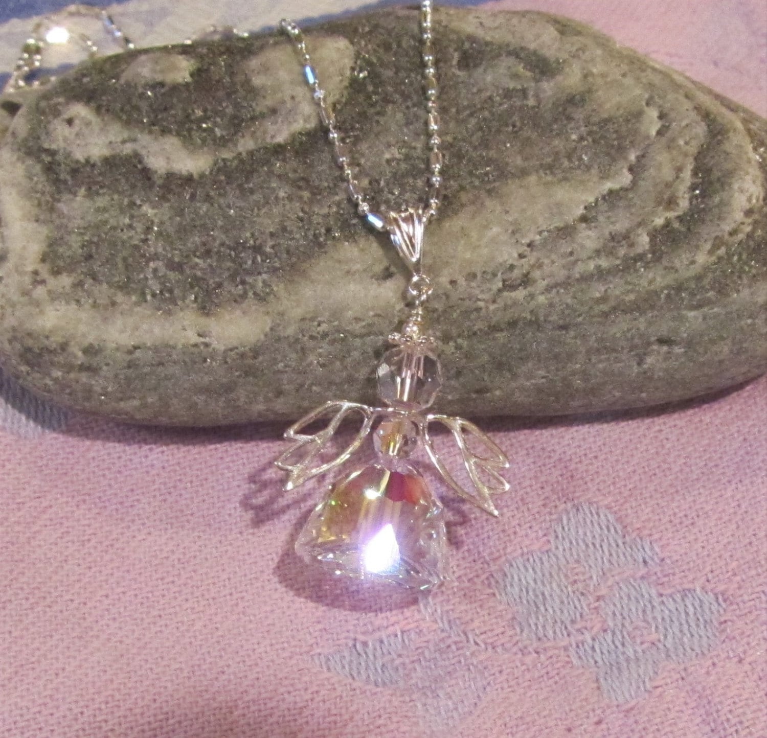 Swarovski Kristall Engel Flügel Aus 925Er Silber, Klarer Ab-Kristall von JemsbyJoan