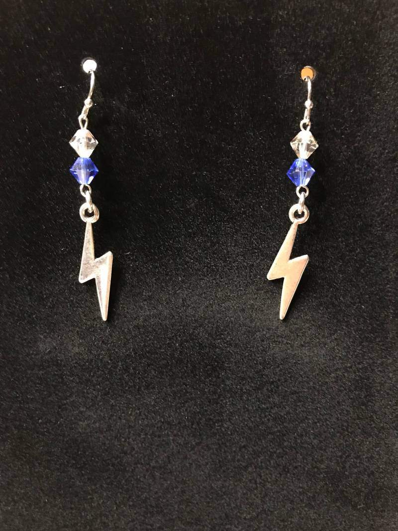 Ohrringe Der Luftwaffe, Falke Thunder Bolt Mit Echten Swarovski-Kristallen Ohrringe Der Luftwaffe, Falke Thunder Bolt Mit Echten Swarovski-Kristallen von JenBarbCreations