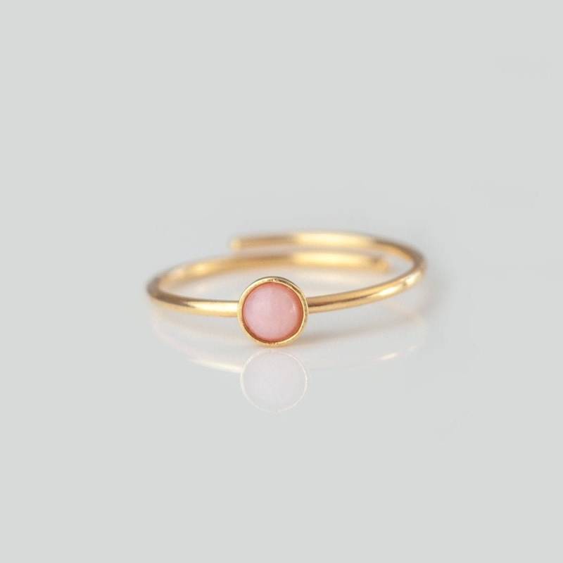 Rosa Opal 925 Silber Ring Nachhaltig Echter Edelstein Rund Rose Gold Stapelring Verstellbar Geburtsstein Oktober Schmuck Geschenk Sie Rosa Opal 925 Silber Ring Nachhaltig Echter Edelstein Rund Rose Gold Stapelring Verstellbar Geburtsstein Oktober Schmuck Geschenk Sie von JenOezer