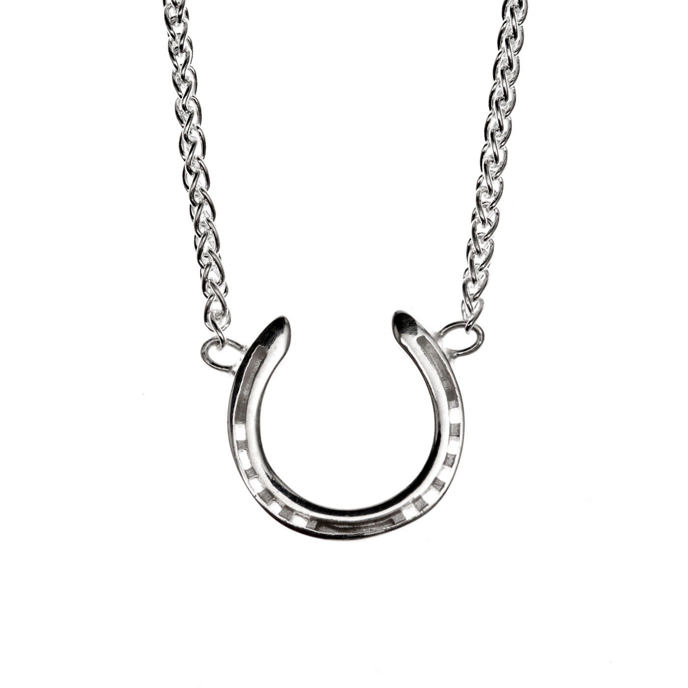 sterling Silber Hufeisen Halskette sterling Silber Hufeisen Halskette von JenRickettsSilver