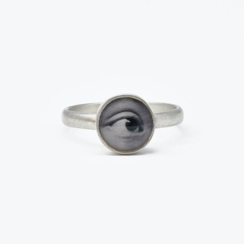 Personalisierter Augenfoto-Ring/sterlingsilber Personalisierter Augenfoto-Ring/sterlingsilber von JenSmithShop