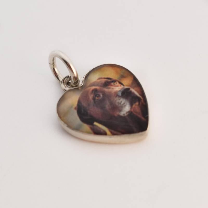 Personalisierte Foto Herz Charm/sterling Silber 2 Größen von JenSmithShop