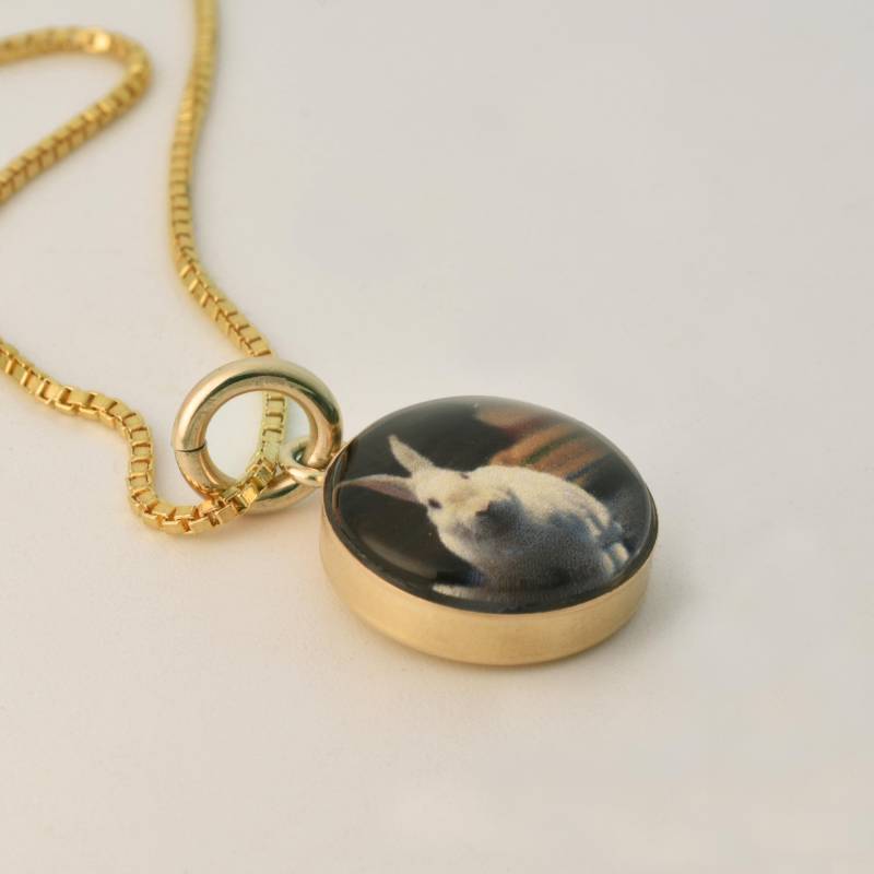 Personalisierte Gold Foto Halskette Personalisierte Gold Foto Halskette von JenSmithShop