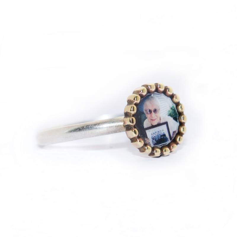 Personalized Foto Ring/Bronze & Sterling Silber von JenSmithShop