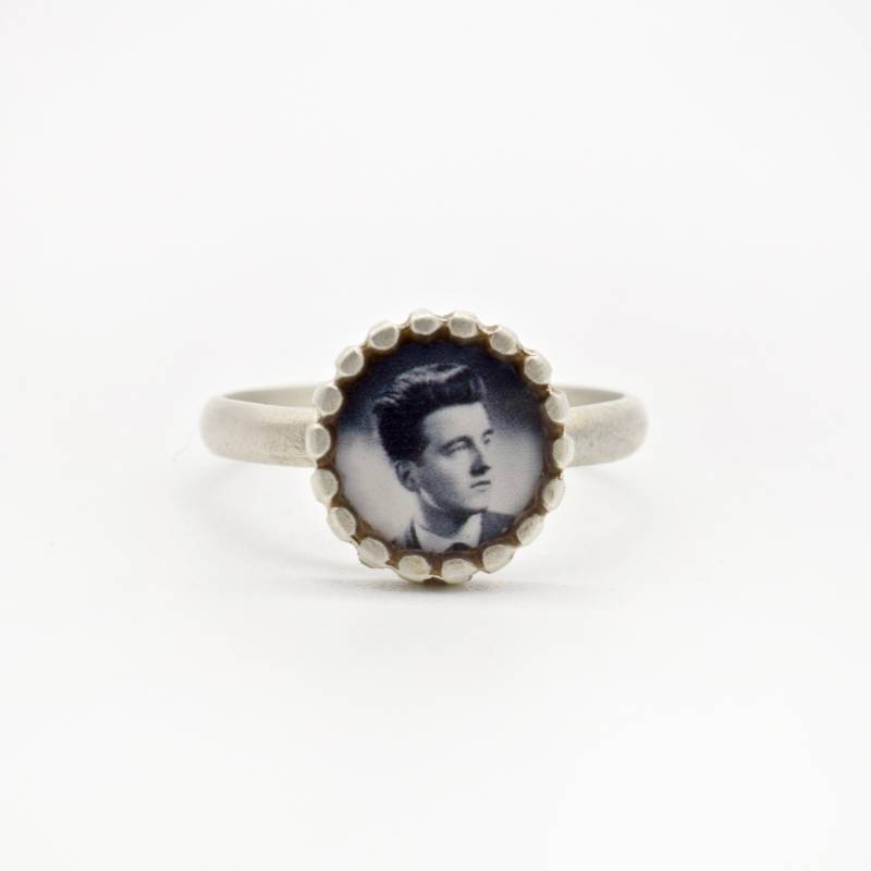 Personalisierter Foto Ring Sterling Silber Schmuck Personalisierter Foto Ring Sterling Silber Schmuck von JenSmithShop