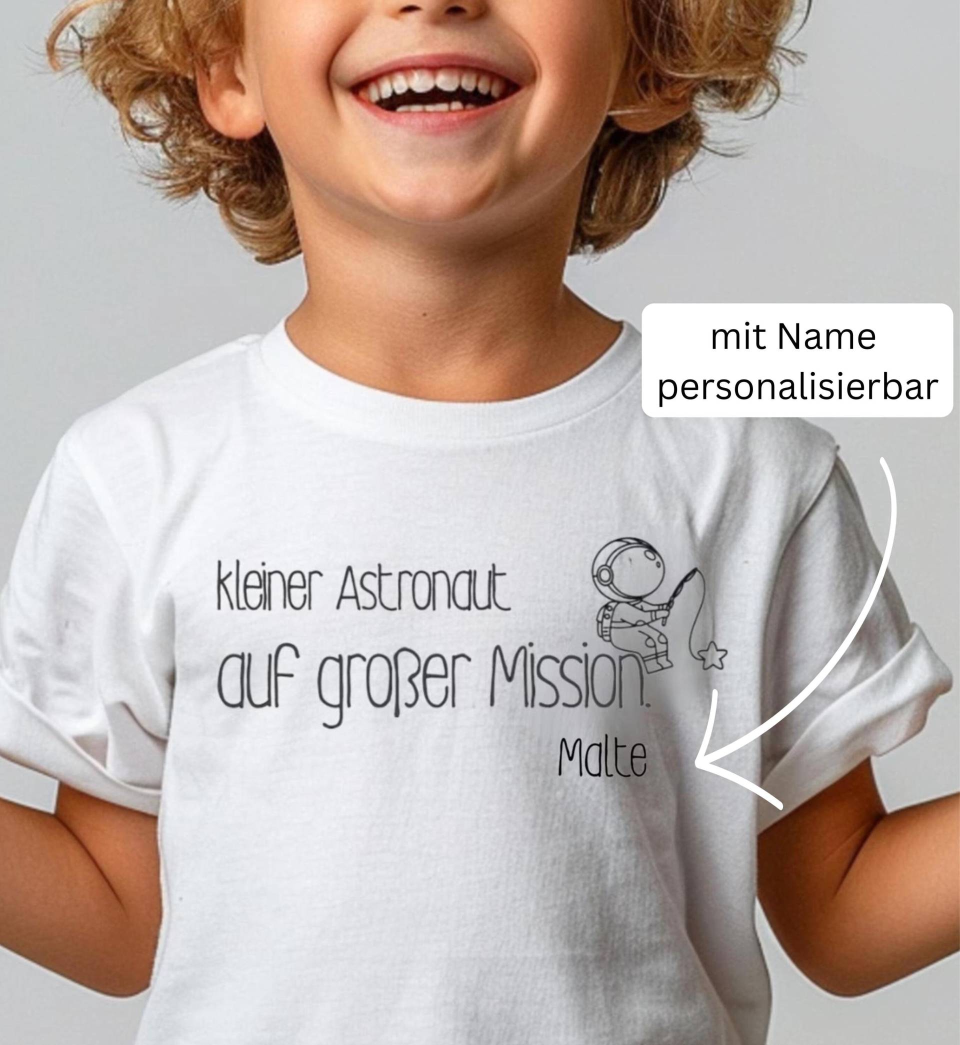 Astronauten Shirt Mit Name Personalisierbar | Geburtstag Astronauten, Raketen von JenaFerris