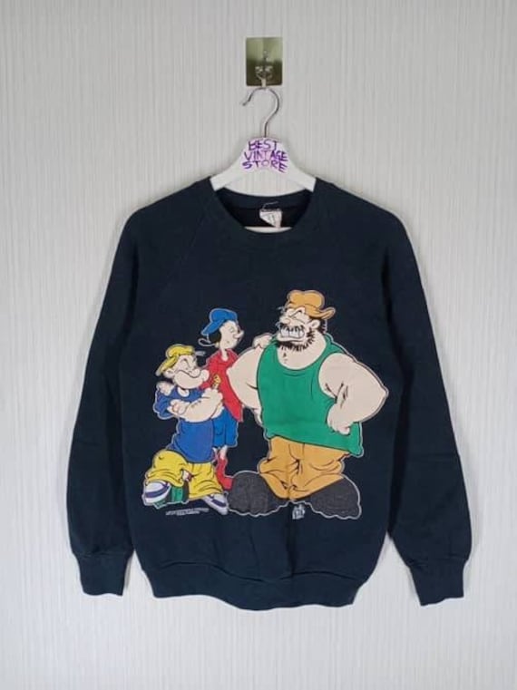Selten Vintage 1993 Popeye The Sailorman Crewneck Sweatshirt Größe S von Jengvintagestore