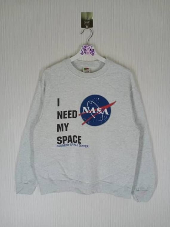 Selten Vintage 90Er Jahre Nasa Kennedy Space Center Sweatshirt Rundhals Grösse M von Jengvintagestore
