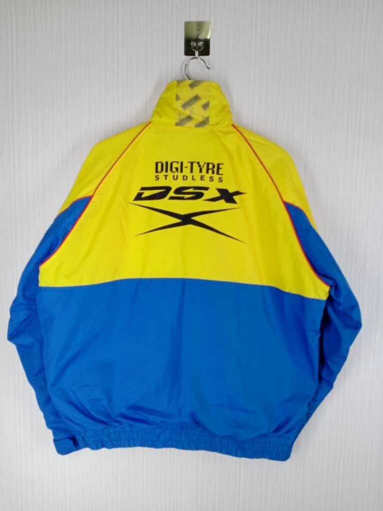 Selten Vintage Dunlop Falken Digi-style Dsx Jacke Mit Nieten Gr. L von Jengvintagestore