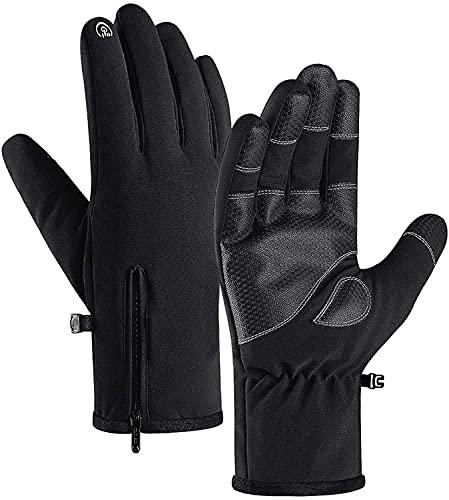 Jeniulet -30℉ Herren Winterhandschuhe 100% wasserdicht Dicker Warmer Touchscreen für Skifahren und Outdoor-Arbeit von Jeniulet