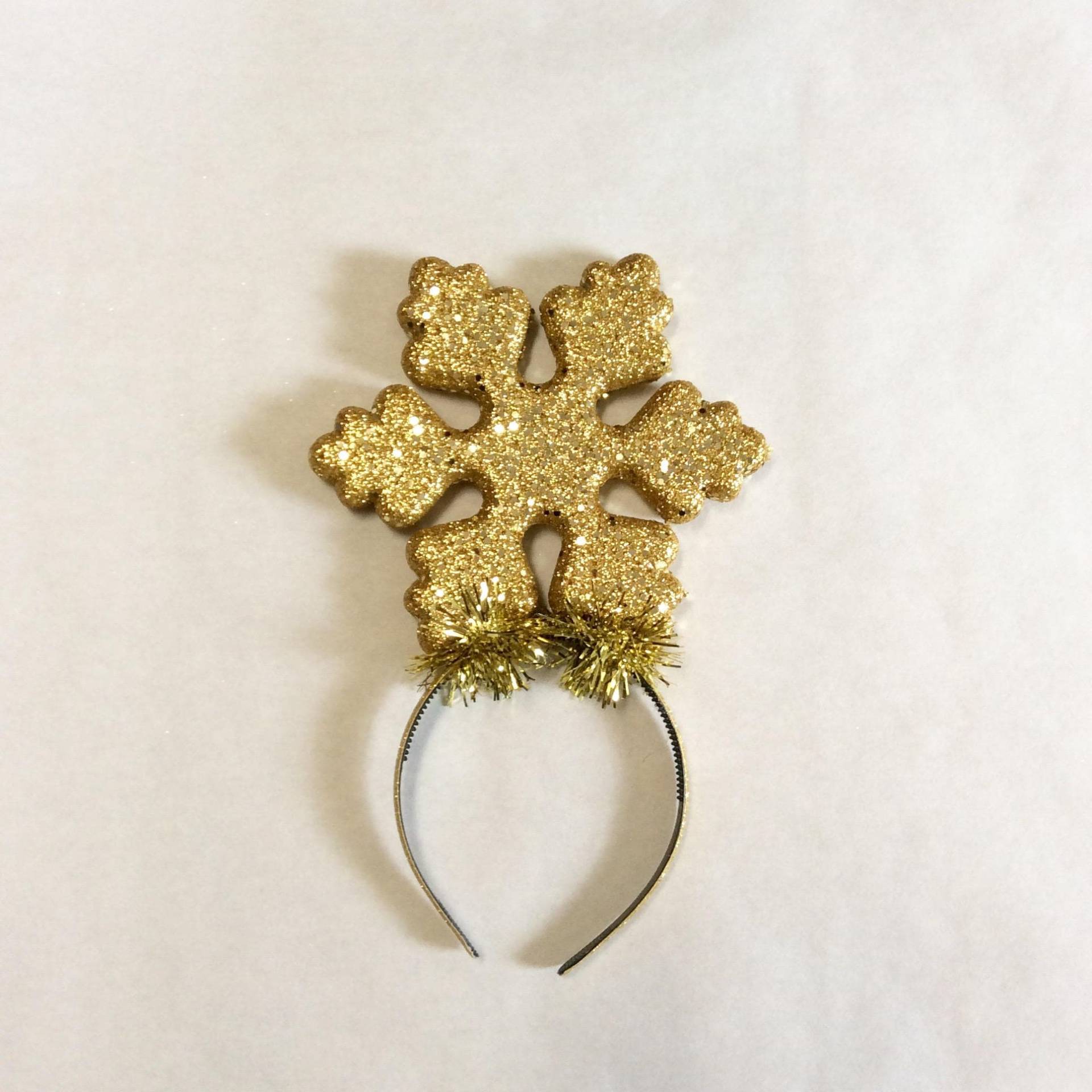 Große Goldene Schneeflocke Stirnband, Weihnachtsbaum Spitze Weihnachtsstern, Weihnachten Stern Weihnachtlicher Pullover Große Goldene Schneeflocke Stirnband, Weihnachtsbaum Spitze Weihnachtsstern, Weihnachten Stern Weihnachtlicher Pullover von JennabooBoutique