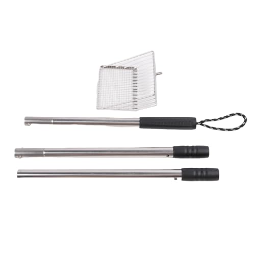 Jenngaoo Verstellbarer Katzenstreu-Löffel mit langem Griff, Edelstahl Kükenmist-Schaufel feines Mesh verstellbarer Griff robuste Konstruktion leicht zu reinigen für Katzenklo und H von Jenngaoo