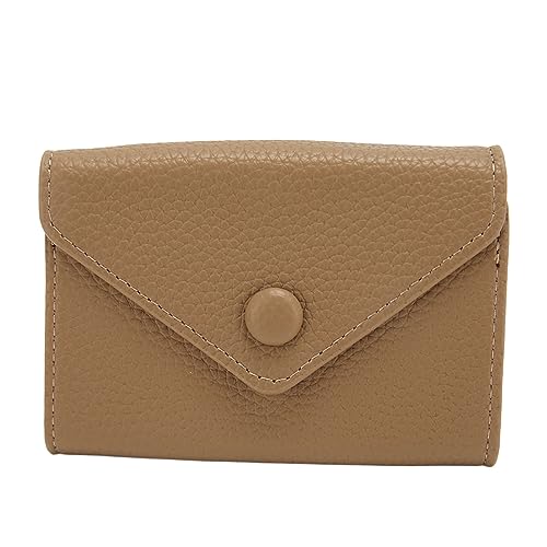 Jenngaoo Women Kreditkartenhalter, Kreditkartenbrieftasche PU Lederkartenkoffer RFID Blockierende Mini Damen Compact Accordion Wallets ID -Karten Slim Slots Kreditkarte Geldbörse mit 11 (Khaki) von Jenngaoo