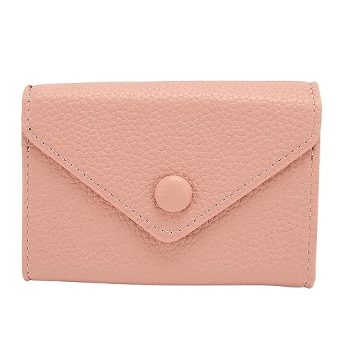 Jenngaoo Women Kreditkartenhalter, Kreditkartenbrieftasche PU Lederkartenkoffer RFID Blockierende Mini Damen Compact Accordion Wallets ID -Karten Slim Slots Kreditkarte Geldbörse mit 11 (Pink) von Jenngaoo