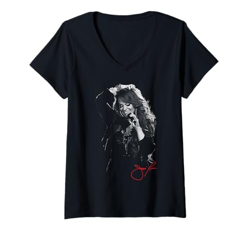 Damen De Contrabando T-Shirt mit V-Ausschnitt Damen De Contrabando T-Shirt mit V-Ausschnitt von Jenni Rivera Fashion