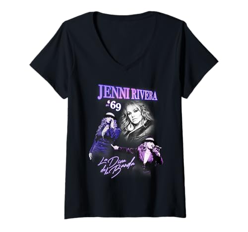 Damen Nokia 2009 T-Shirt mit V-Ausschnitt Damen Nokia 2009 T-Shirt mit V-Ausschnitt von Jenni Rivera Fashion