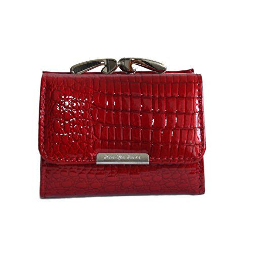 Jennifer Jones - Wild Things Only!!! kleine sehr feine Leder Mini Croco-Snake Damengeldbörse Portemonnaie in versch. Farben - präsentiert von ZMOKA® (Rot) von Jennifer Jones - präsentiert von ZMOKA